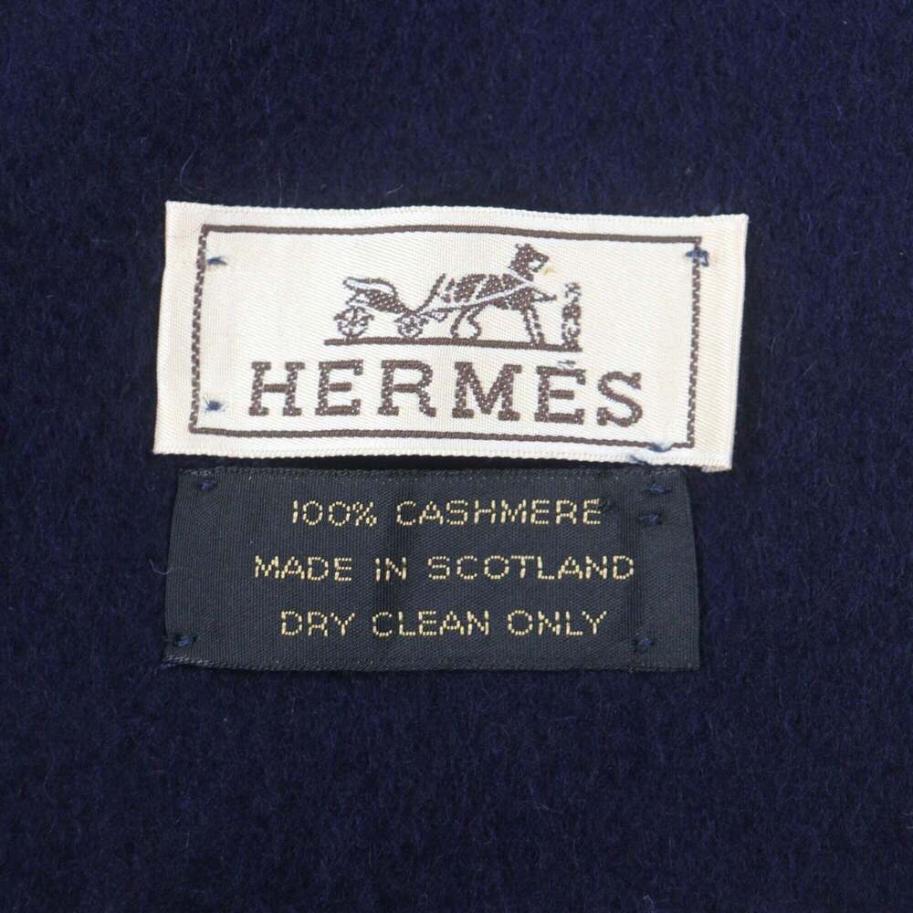 HERMES Blue Scarf - Picture 6 of 6